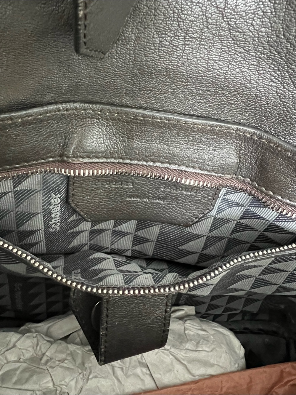 Proenza Schouler Grey Leather Strap Satchel - Picture 3 of 3